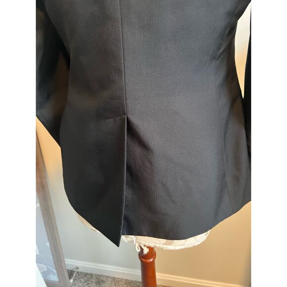 Linden Grey Women's Classic Black Button Up Blazer Regular Size 2 - Picture 5 of 10